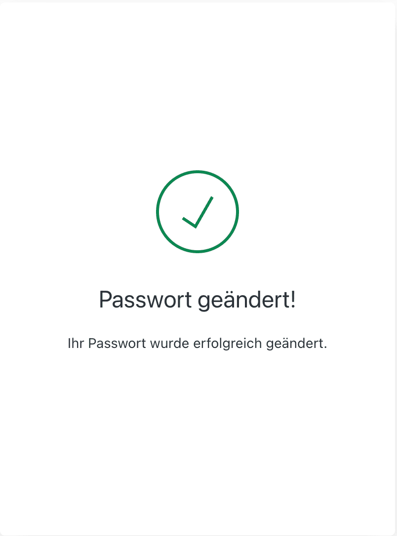 Password Change Success